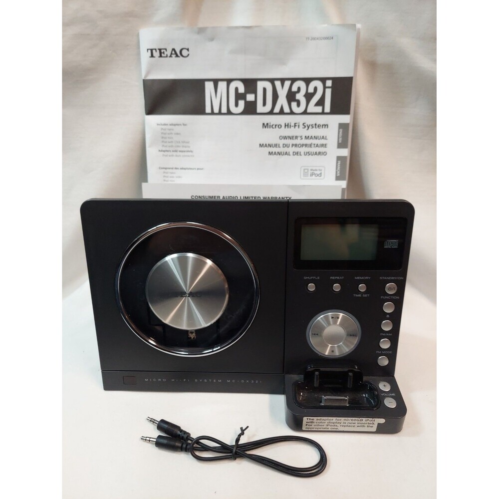 TEAC Micro Hi-Fi Main Unit MC-DX32i CD AM/FM iPod Dock *Read